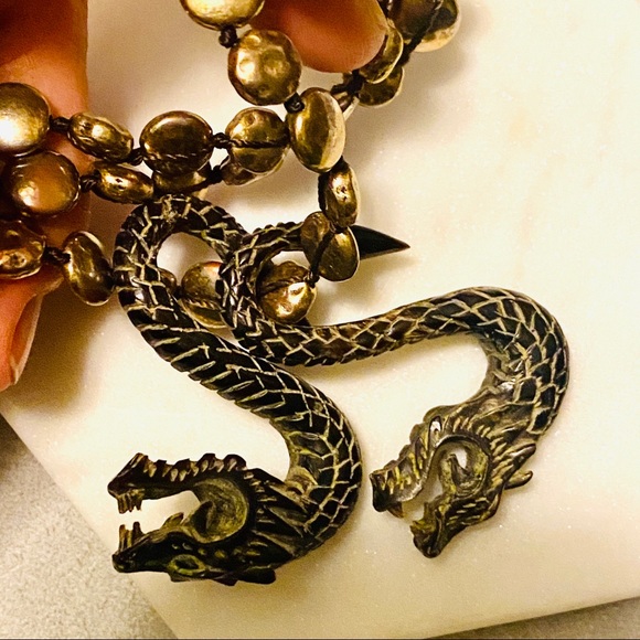 Rare Vintage Buffalo Horn Dragon Plugs - Picture 6 of 11